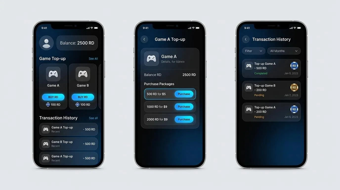 RD Game Topup Sejati — top up Royal Dream chip gold RD instan
